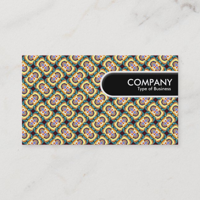 Rounded Edge Tag - Colourful Geometric 08 (Front)