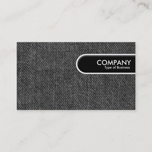 Rounded Edge Tag - Faded Black Jeans (Front)