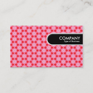 Rounded Edge Tag - Geometric Floral Pattern