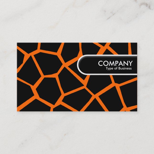 Rounded Edge Tag - GoGiraffe Orange FF6600 (Front)
