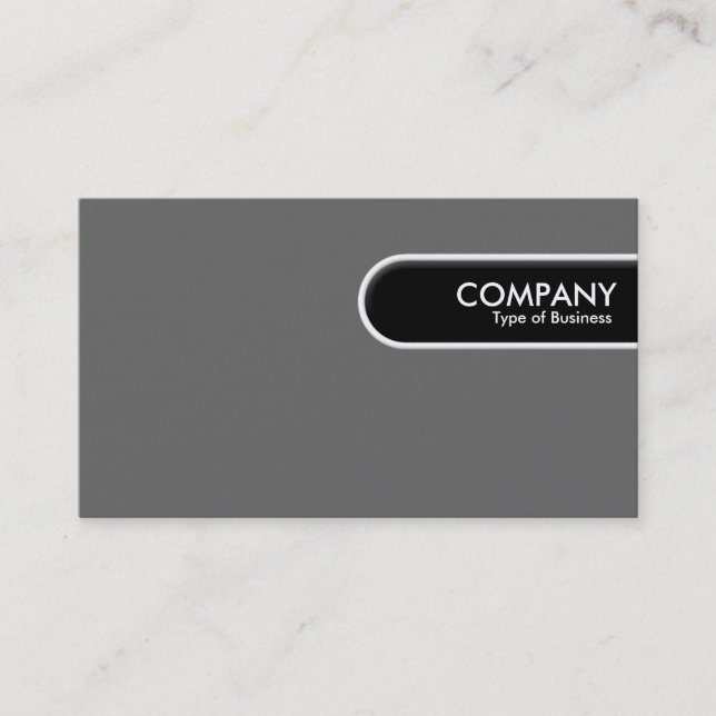 Rounded Edge Tag - Mid Grey (Front)