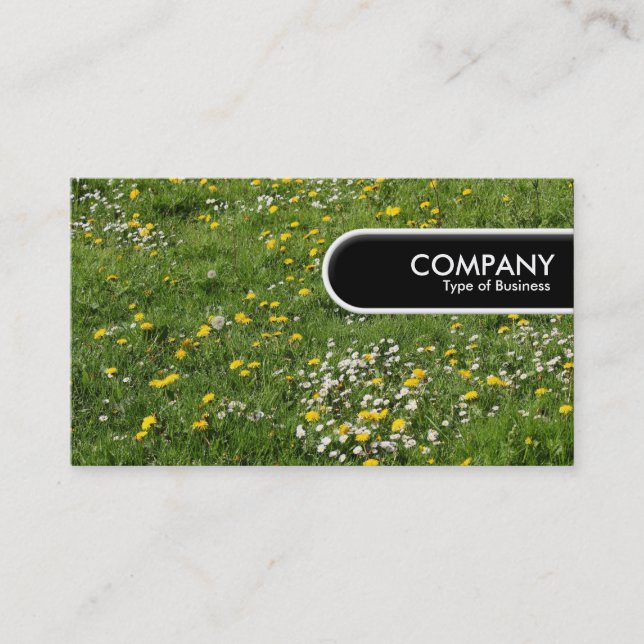 Rounded Edge Tag - Red Tulips and Primroses (Front)