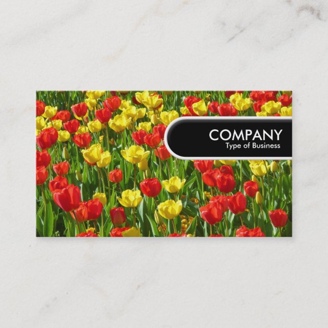 Rounded Edge Tag - Sea of Tulips III (Front)