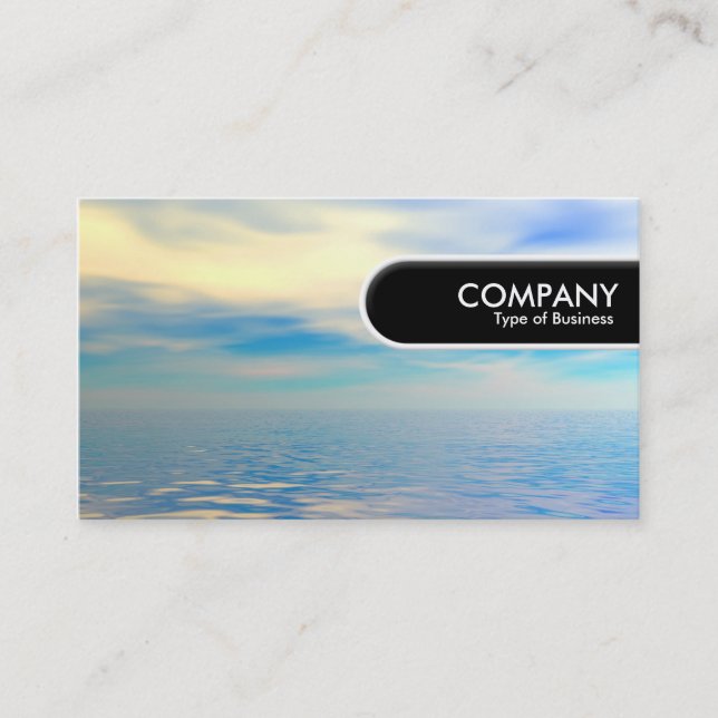 Rounded Edge Tag - Tropical Sea (Front)