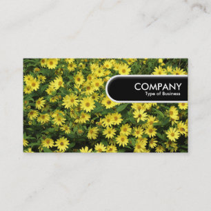 Rounded Edge Tag - Yellow Daisies