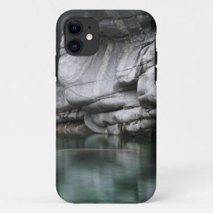 Rounded Rock Cliff by Verzasca River Case-Mate iPhone Case