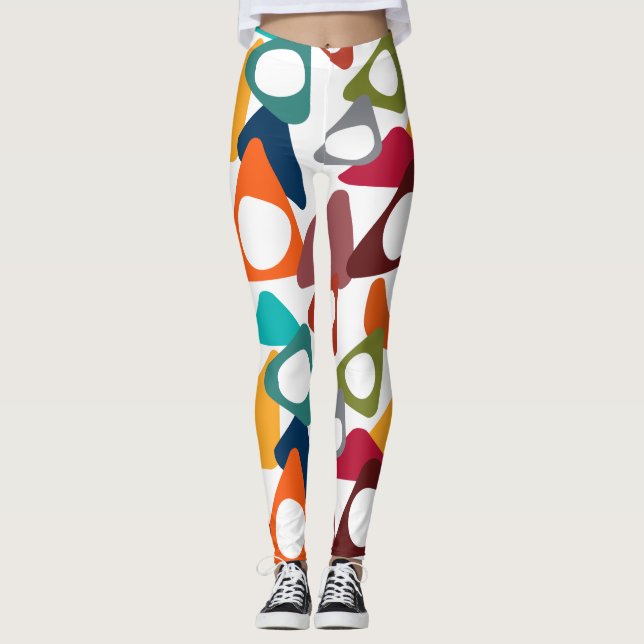 Rounded Triangles  Leggings (Front)