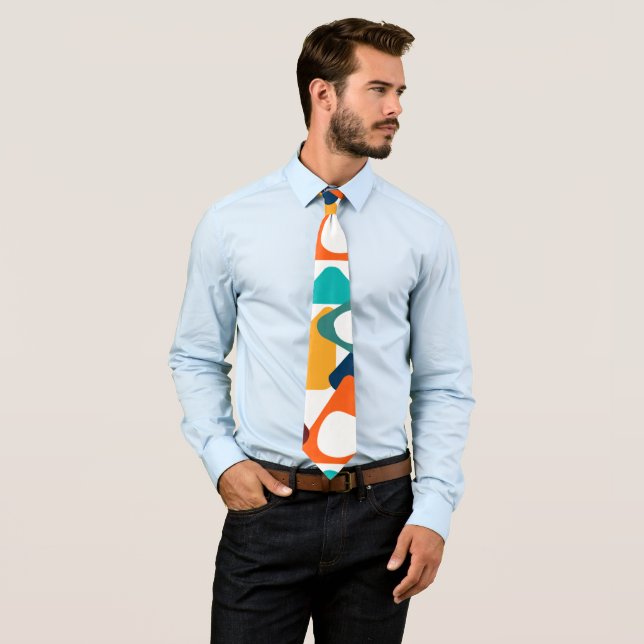 Rounded Triangles  Neck Tie (In Situ)