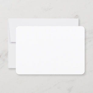 Rounded Wedding RSVP Response Card 3.5" x 5"