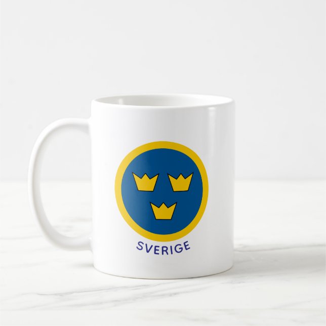 Roundel of Sweden Coffee Mug (Left)