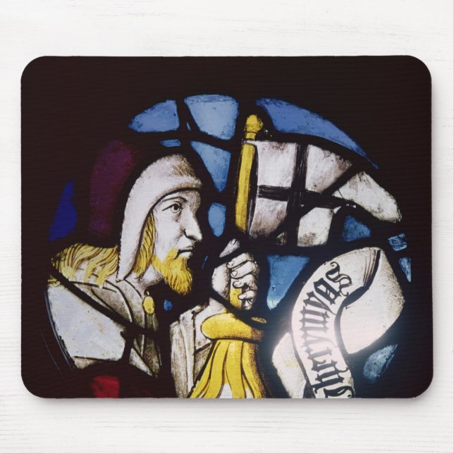 Roundel of the prophet Jeremiah, 15th century Mouse Pad (Front)