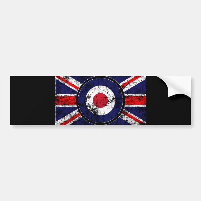 Roundel Target Mods UK Target Union Jack Bumper Sticker (Front)