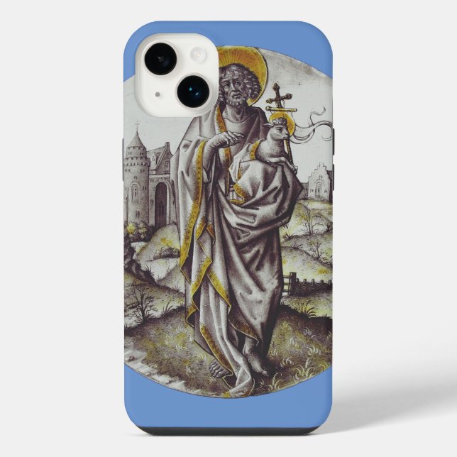 Roundel with Saint John The Baptist iPhone Case (Back)
