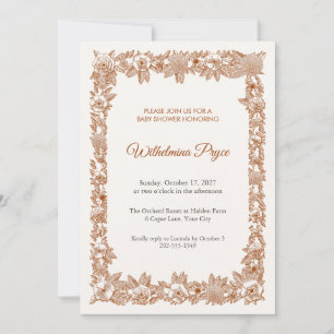 Roundlet Twirl Baby Shower Invitation