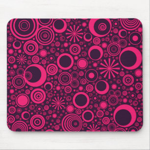 Rounds, Pink-Purple Computer Mouse Pad