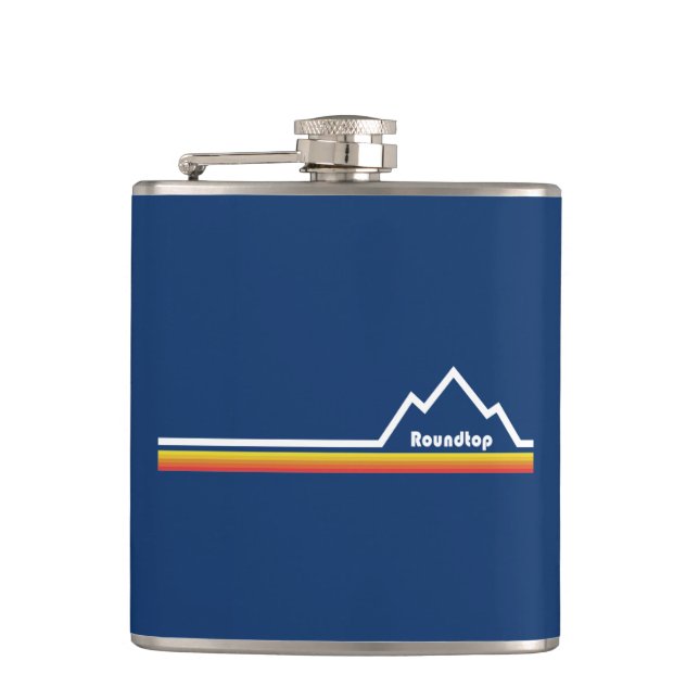 Roundtop Mountain Resort, Pennsylvania Hip Flask (Front)