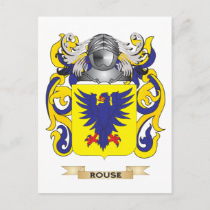 Rouse Coat of Arms (Family Crest) Postcard