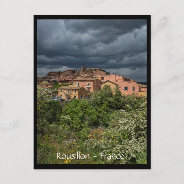 Rousillon View, France Postcard (Front)