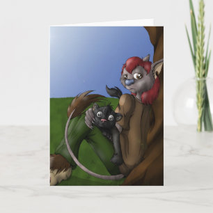 Rousoe & Kenji Greetings card