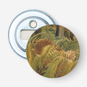 Rousseau Jungle Tropical Tiger Art Bottle Opener