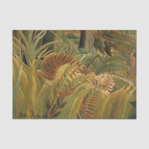 Rousseau Jungle Tropical Tiger Art Tissue Paper