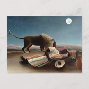 Rousseau’s Sleeping Gypsy postcard