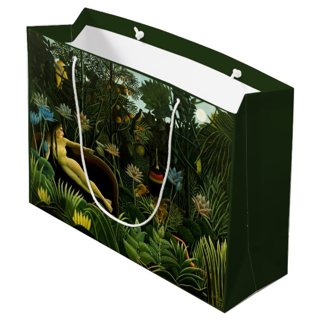 Rousseau’s “The Dream” art gift bag (Back Angled)