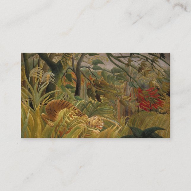 Rousseau’s Tiger custom business cards (Front)