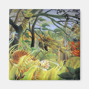 Rousseau: Tiger in a Tropical Storm Magnet