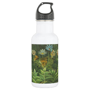 Rousseau Tropical Jungle Lion Painting 532 Ml Water Bottle