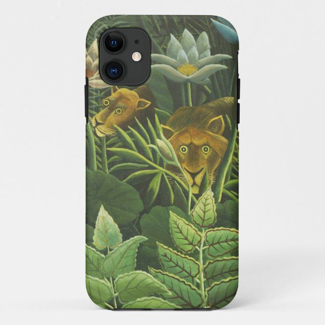 Rousseau Tropical Jungle Lion Painting Case-Mate iPhone Case (Back)