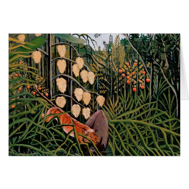 Rousseau's Struggle between Tiger and Bull (1909) (Front Horizontal)