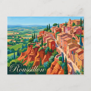 Roussillon France Postcard