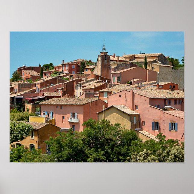 Roussillon village in France Poster (Front)
