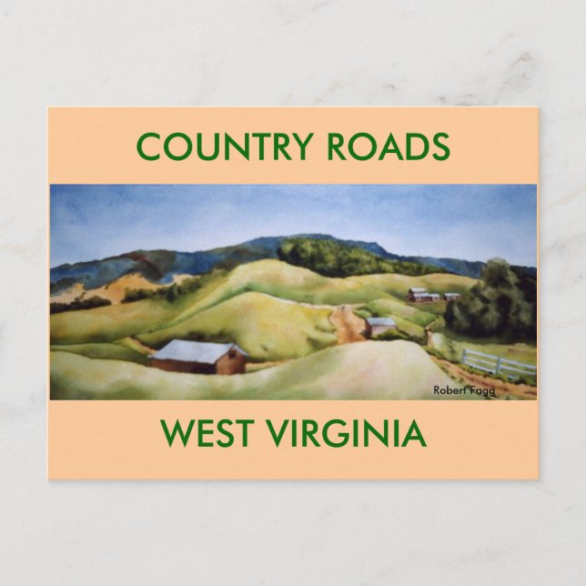 Route 55, Highland Scenic Highway Postcard (Front)