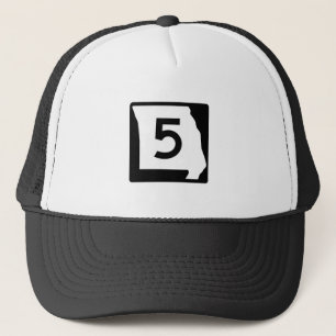 Route 5, Missouri, USA Trucker Hat