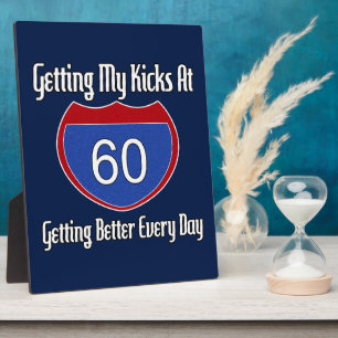 Route 60th Birthday Plaque