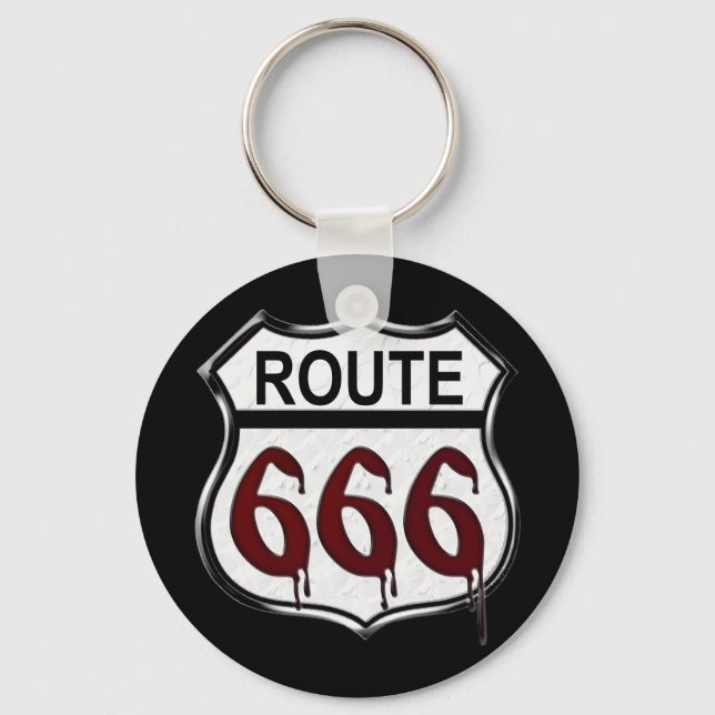 Route 666 key ring (Front)