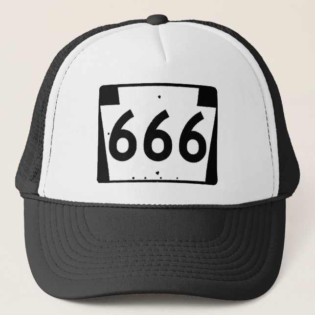 Route 666 trucker hat (Front)