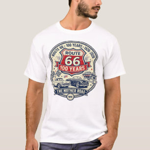 Route 66 100 Years 1926–2026 Vintage Men's T-Shirt