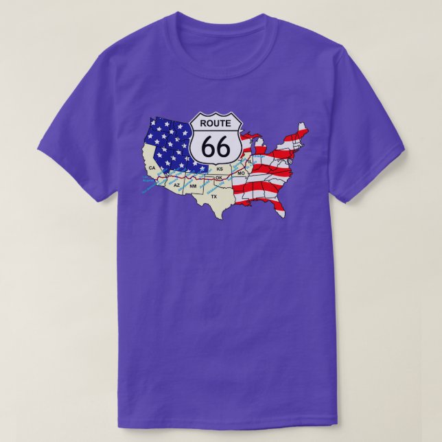 Route 66 1 T-Shirt (Design Front)