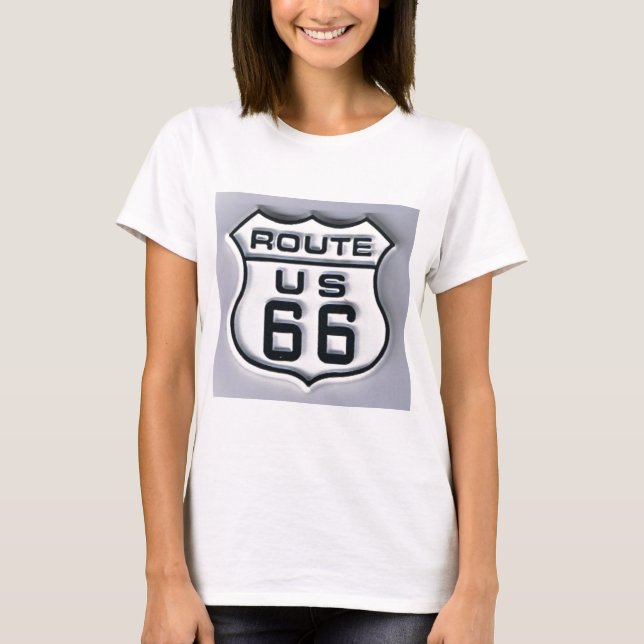 Route 66 3-D looking T-Shirt (Front)