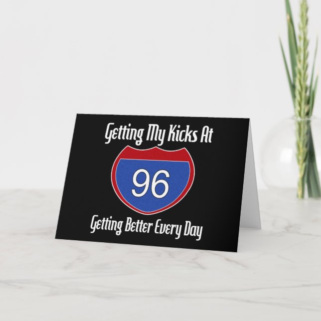 Route 66 96th Birthday Card (Front)