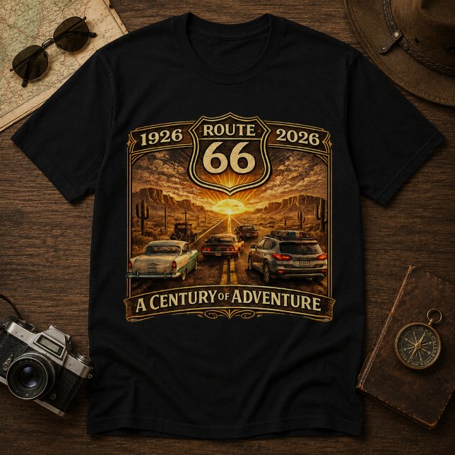 Route 66 A Century of Adventure T-Shirt (Creator Uploaded)