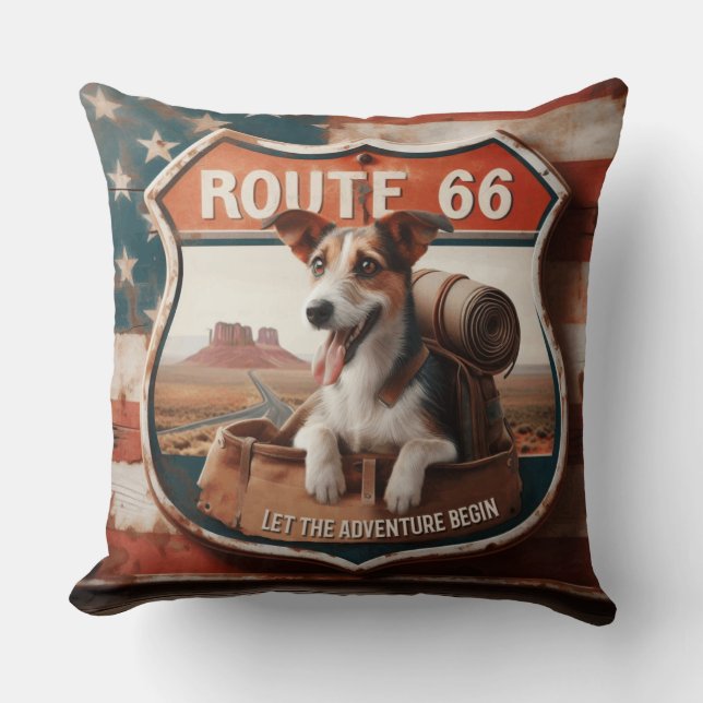 Route 66 Adventure Cushion (Front)