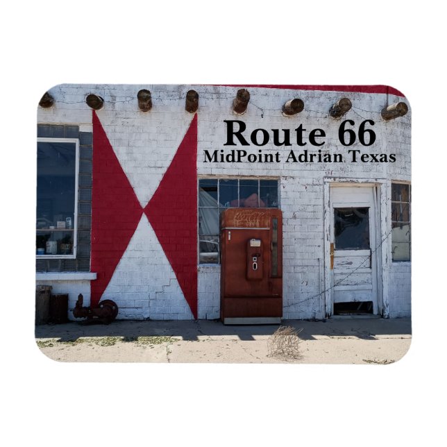Route 66 America's Main St. Adrian Texas MidPoint  Magnet (Horizontal)
