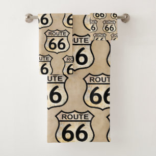 Route 66 bath towel set