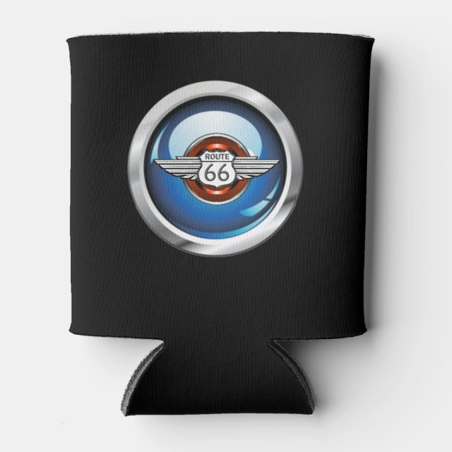 Route 66 Beverage Can Cooler Holder - srf (Front)