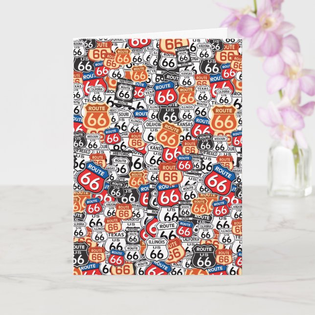 Route 66 card (Orchid)