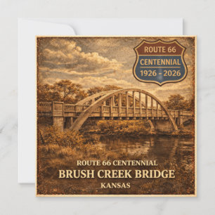 Route 66 Centennial Brush Creek Bridge Card
